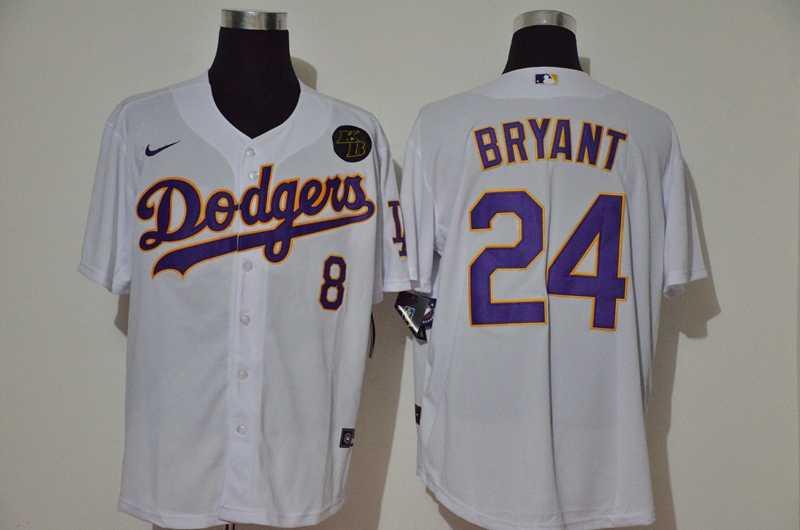 Dodgers 24 Kobe Bryant White 2020 Nike KB Cool Base Jerseys,We sell and wholesale Dodgers 24 Kobe Bryant White 2020 Nike KB Cool Base Jerseys on line form chian!